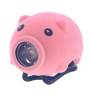 PexKids led-lamp varken met toeter, usb-oplaadbaar, roze