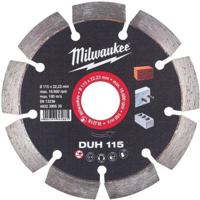 Milwaukee Diamantdoorslijpschijven DUH 115 mm - 1 st - 4932399539