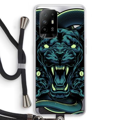 Cougar and Vipers: Oppo A94 5G Transparant Hoesje met koord