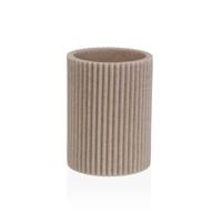 Tandenborstelhouder Versa Beige Hars 6,9 x 10,2 x 6,9 cm