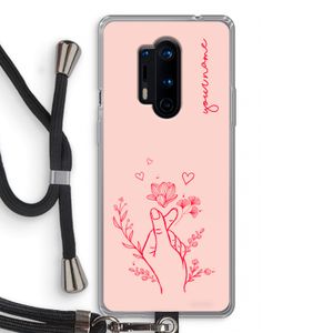 Giving Flowers: OnePlus 8 Pro Transparant Hoesje met koord