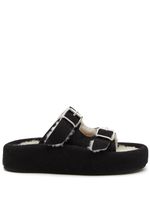 MM6 Maison Margiela sandales à double boucle - Noir