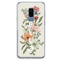 Hello bloemen: Samsung Galaxy S9 Plus Transparant Hoesje - thumbnail