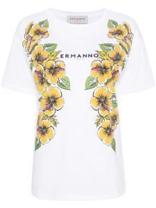 ERMANNO FIRENZE t-shirt à logo imprimé - Blanc