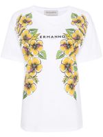 ERMANNO FIRENZE t-shirt à logo imprimé - Blanc - thumbnail