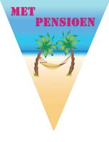 Vlaggenlijn 'Met Pensioen' - 5m