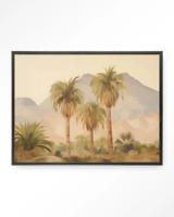 Urban Cotton Wandkleed 'Tunesia' 110 x 145cm in Floating Frame - black