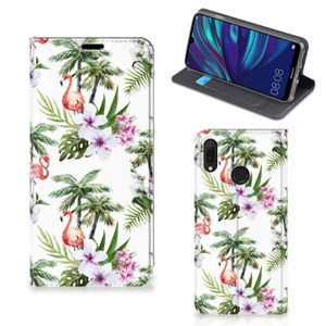 Huawei Y7 hoesje Y7 Pro (2019) Hoesje maken Flamingo Palms