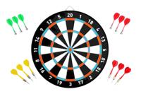 Angeltoys Dubbelzijdig magnetisch/papieren dartbord space thema