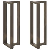 Bartafelpoten 2 st T-vormig 50x35x(110-111) cm staal naturel