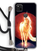 Last Unicorn: Pixel 4a Transparant Hoesje met koord