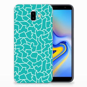 Samsung Galaxy J6 Plus (2018) Hoesje maken Cracks Blue