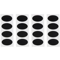 24x Krijtbordstickers ovaal 8 cm - Stickers - thumbnail