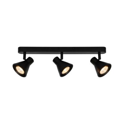 Plafondspot zwart Modern &apos;Eik&apos; Nordlux 3 spots modern wit GU10 fitting 45 cm