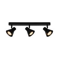 Plafondspot zwart Modern &apos;Eik&apos; Nordlux 3 spots modern wit GU10 fitting 45 cm