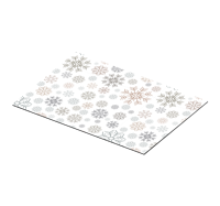 Placemat kerst Sneeuwvlokken patroon