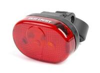Ikzi Light achterlicht 3-led rood inclusief batterijen op kaart