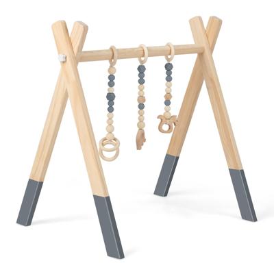 Baby Gym Babyspeeltoestellen Speeltrapeze Speelboog Houten Speelgoed Activiteitencentrum met 3 Kinderspeelgoed