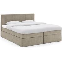 Goossens Boxspring Rud - bruin - 160 x 200 cm