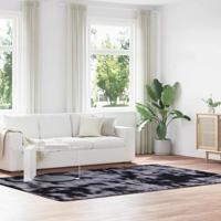 Hoogpolig vloerkleed NAVARRA 200x290 cm polyester donkergrijs