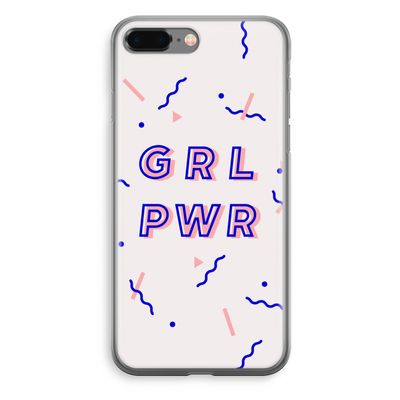 GRL PWR: iPhone 8 Plus Transparant Hoesje