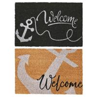 Deurmat DKD Home Decor Rubber Multicolour (60 x 40 x 1,5 cm) (2 Stuks)