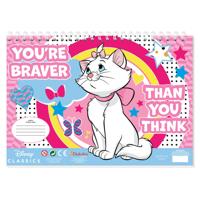 Disney Marie cat kleurplaten met stencil en stickervel