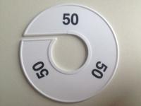 Maatring 11 cm wit/zwart 50