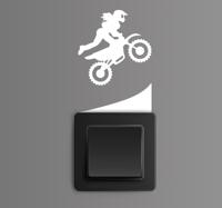 Motorcross sticker stopcontact