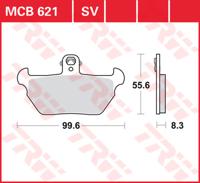 TRW Remblokken, en remschoenen voor de moto, MCB621SV Sinter street