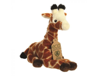 Eco Nation Pluchen knuffel - giraf - 26 cm - thumbnail