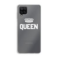 Queen zwart: Samsung Galaxy A12 Transparant Hoesje