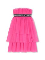 Karl Lagerfeld Kids jupe à superpositions en tulle - Rose - thumbnail