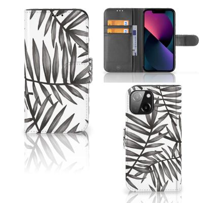 iPhone 13 Mini Hoesje Leaves Grey iPhone 13 Mini Hoesje Leaves Grey