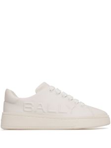Bally baskets en cuir à logo embossé - Blanc
