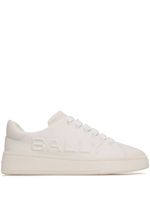 Bally baskets en cuir à logo embossé - Blanc