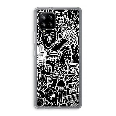 Vexx Black Mixtape: Samsung Galaxy A42 5G Transparant Hoesje