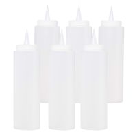 10x Set van 2x transparante doseerflessen/sausflessen 400 ml/40 cl/0,4 liter - thumbnail