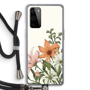 Floral bouquet: OnePlus 9 Pro Transparant Hoesje met koord