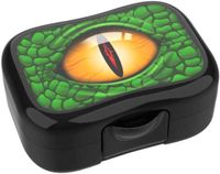 Lunch Buddies snackbox Dino 12 x 6 cm polypropyleen zwart - thumbnail