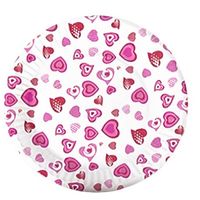 Gerimport feestborden Love 23 cm papier wit/roze 10 stuks - thumbnail