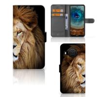 Nokia X10 | Nokia X20 | Telefoonhoesje | Met pasjeshouder | Leeuw