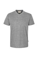 Hakro 226 V-neck shirt Classic - Mottled Grey - 2XL