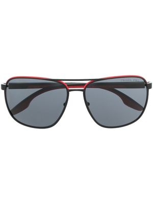 Prada Eyewear lunettes de soleil à monture pilote - Noir