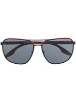 Prada Eyewear lunettes de soleil à monture pilote - Noir