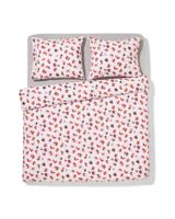 HEMA Dekbedovertrek 240x200/220cm zacht katoen bloemen (roze)