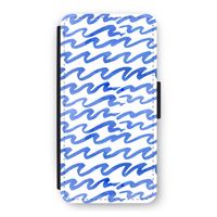 Blauwe golven: iPhone 12 Pro Flip Hoesje