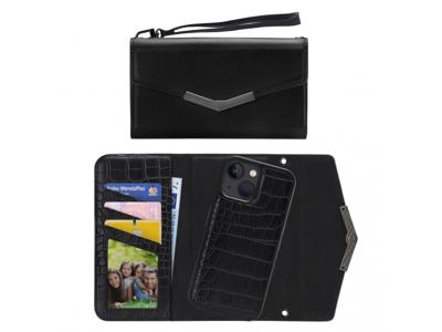 Mobilize Mobilize 2in1 Elegant Magnet Clutch Apple iPhone 13 Mini Black Croco