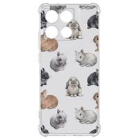 TPU Telefoonhoesje Motorola Moto G56 - Konijntjes backcover