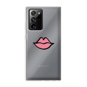Kusje: Samsung Galaxy Note 20 Ultra / Note 20 Ultra 5G Transparant Hoesje
